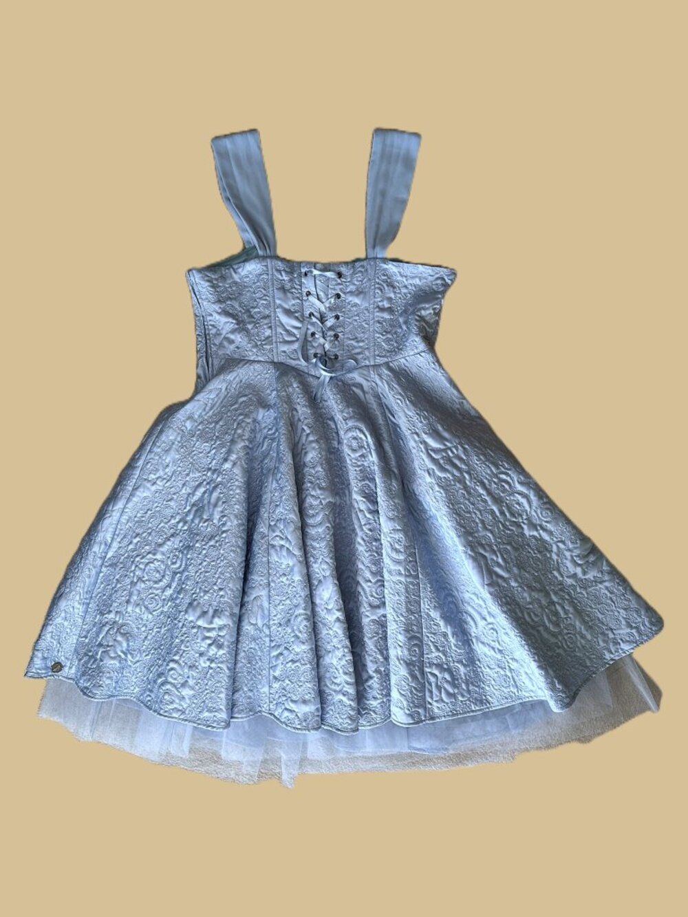 Disney + Torrid Blue Cinderella Dress Corset A Line Midi Size 20 Embroidered - Picture 4 of 12